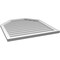 Ekena Millwork Octagonal Top Surface Mount PVC Gable Vent w/ 2"W x 1-1/2"P Brickmould Frame, 32"W x 34"H GVPOT32X3402SN - alternate 3